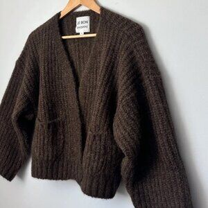 Le Bon Shoppe - Alpaca Sweater Jacket, Small